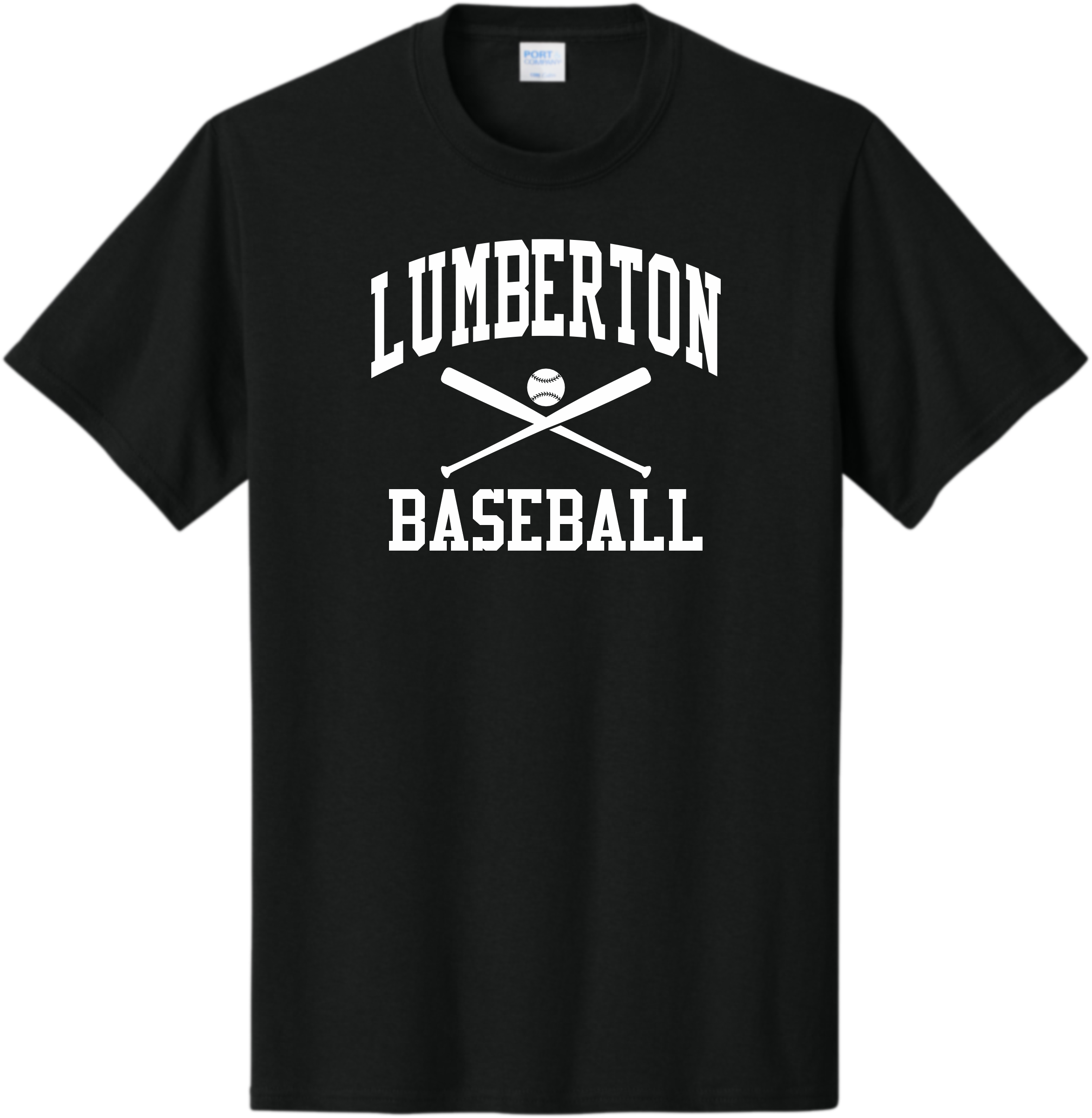 CROSS BAT LOGO-BLACK COTTON SHORT SLEEVE